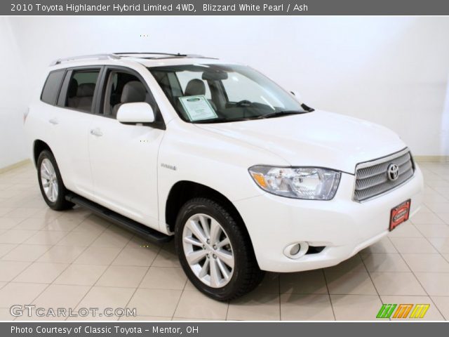 2010 Toyota Highlander Hybrid Limited 4WD in Blizzard White Pearl