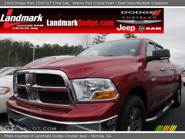 2009 Dodge Ram 1500 SLT Crew Cab in Inferno Red Crystal Pearl