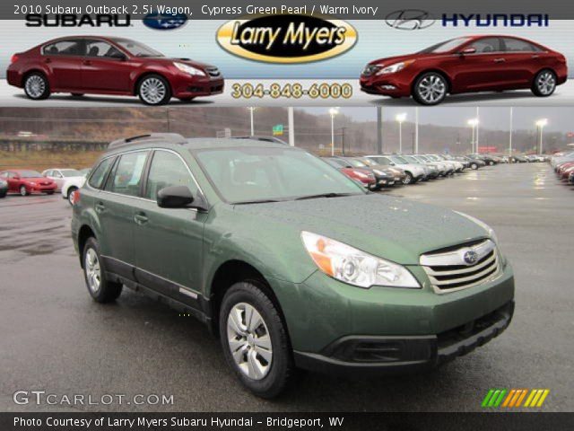 2010 Subaru Outback 2.5i Wagon in Cypress Green Pearl