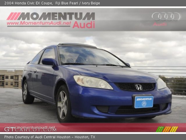 2004 Honda Civic EX Coupe in Fiji Blue Pearl