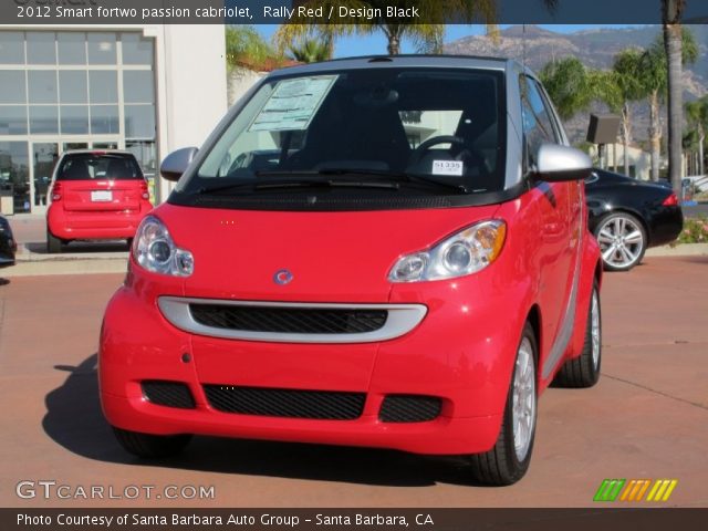 2012 Smart fortwo passion cabriolet in Rally Red