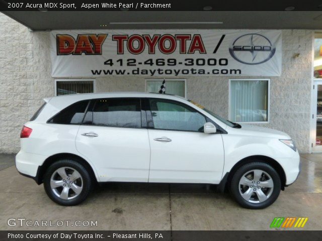 2007 Acura MDX Sport in Aspen White Pearl