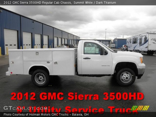 2012 GMC Sierra 3500HD Regular Cab Chassis in Summit White
