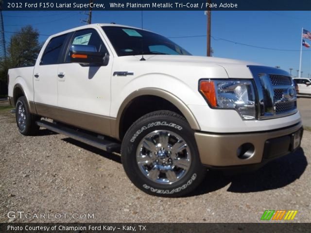 2012 Ford F150 Lariat SuperCrew in White Platinum Metallic Tri-Coat