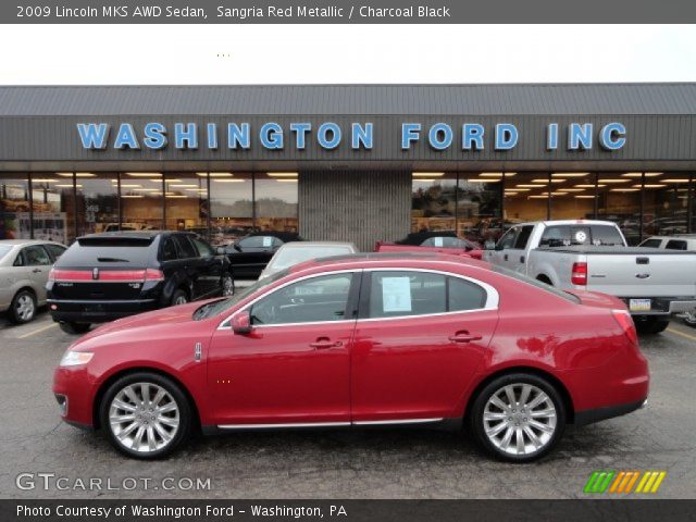 2009 Lincoln MKS AWD Sedan in Sangria Red Metallic