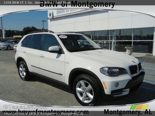 2008 BMW X5 3.0si in Alpine White
