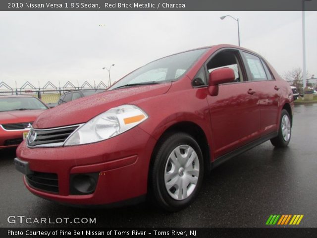 2010 Nissan Versa 1.8 S Sedan in Red Brick Metallic