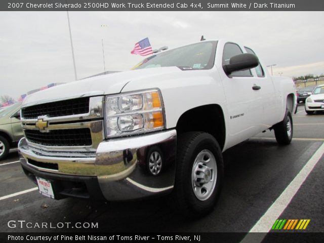 2007 Chevrolet Silverado 2500HD Work Truck Extended Cab 4x4 in Summit White