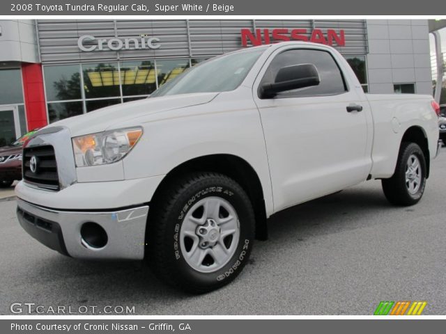 2008 Toyota Tundra Regular Cab in Super White