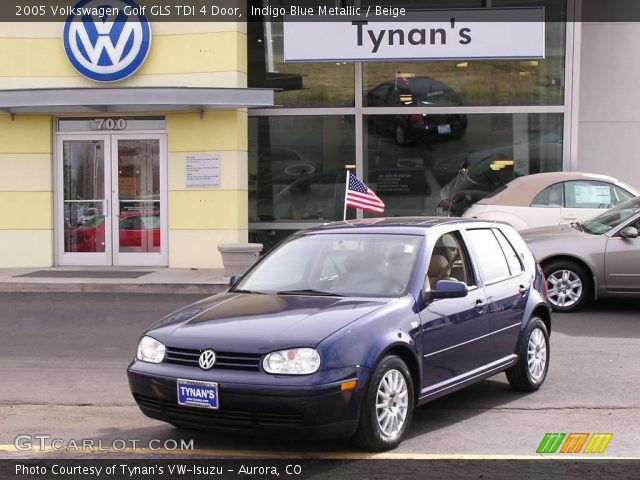 2005 Volkswagen Golf GLS TDI 4 Door in Indigo Blue Metallic