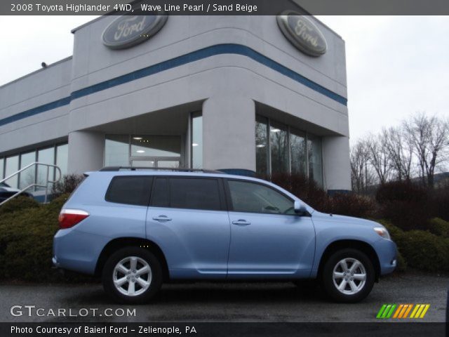 2008 Toyota Highlander 4WD in Wave Line Pearl