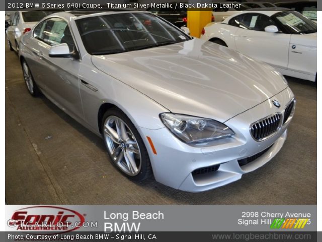 2012 BMW 6 Series 640i Coupe in Titanium Silver Metallic
