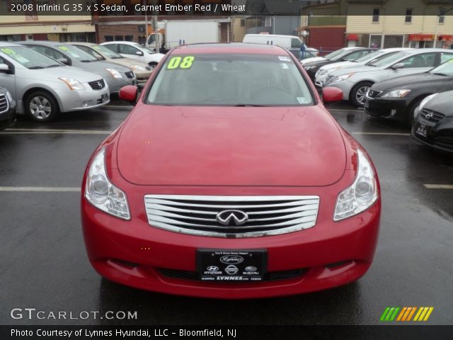 2008 Infiniti G 35 x S Sedan in Garnet Ember Red