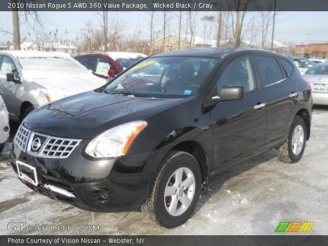 2010 Nissan Rogue S AWD 360 Value Package in Wicked Black