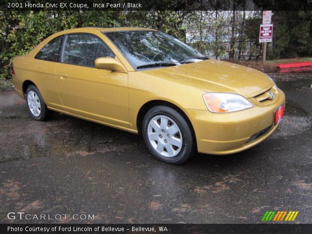2001 Honda Civic EX Coupe in Inca Pearl