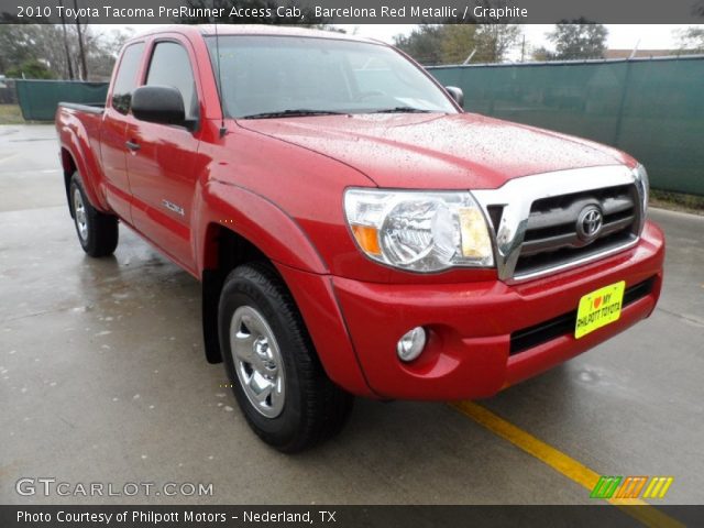 2010 Toyota Tacoma PreRunner Access Cab in Barcelona Red Metallic