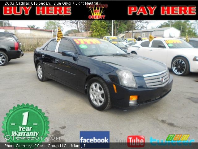 2003 Cadillac CTS Sedan in Blue Onyx