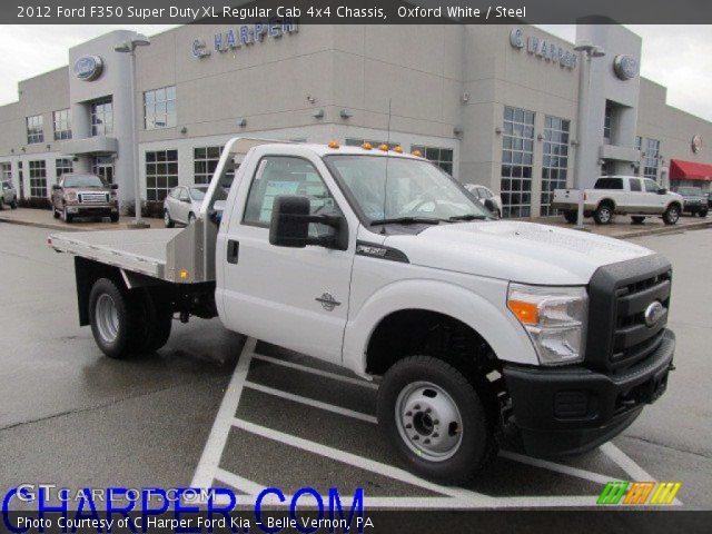 2012 Ford F350 Super Duty XL Regular Cab 4x4 Chassis in Oxford White