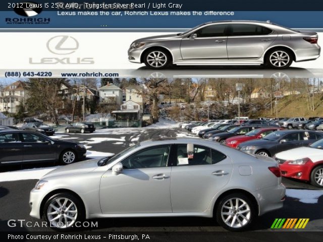 2012 Lexus IS 250 AWD in Tungsten Silver Pearl