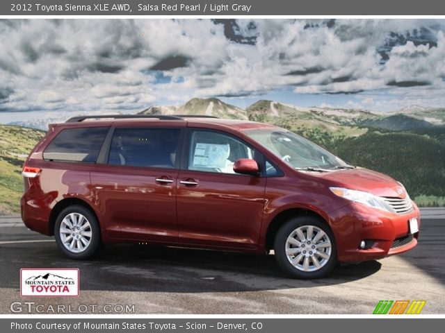 2012 Toyota Sienna XLE AWD in Salsa Red Pearl