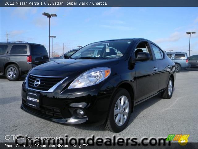 2012 Nissan Versa 1.6 SL Sedan in Super Black