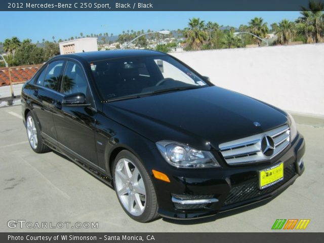 2012 Mercedes-Benz C 250 Sport in Black