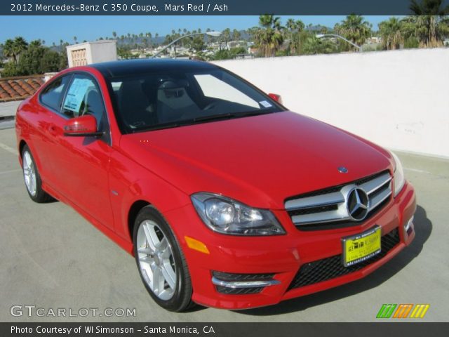 2012 Mercedes-Benz C 350 Coupe in Mars Red