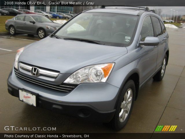 2008 Honda CR-V EX-L in Glacier Blue Metallic
