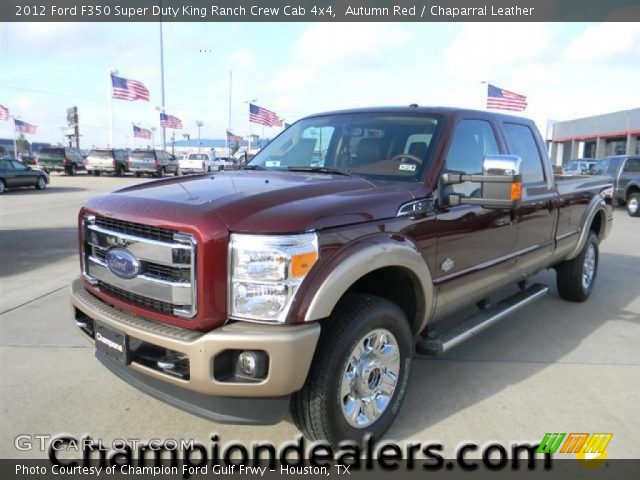 2012 Ford F350 Super Duty King Ranch Crew Cab 4x4 in Autumn Red