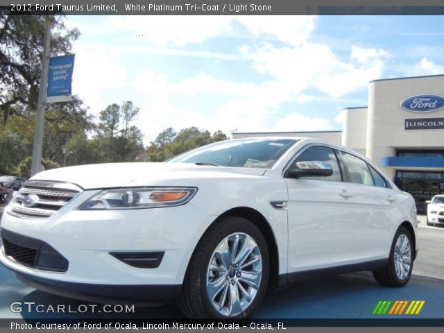 2012 Ford Taurus Limited in White Platinum Tri-Coat