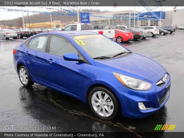 2012 Hyundai Accent GLS 4 Door in Marathon Blue