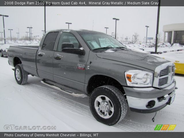 2008 Dodge Ram 2500 Big Horn Quad Cab 4x4 in Mineral Gray Metallic