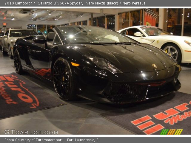 2010 Lamborghini Gallardo LP560-4 Spyder in Nero Noctis (Black)
