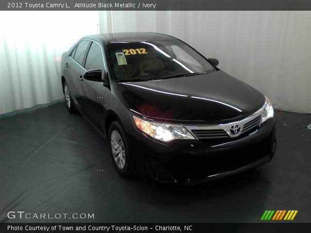 2012 Toyota Camry L in Attitude Black Metallic