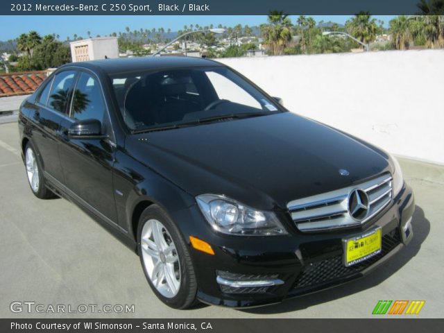 2012 Mercedes-Benz C 250 Sport in Black