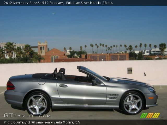 2012 Mercedes-Benz SL 550 Roadster in Paladium Silver Metallic