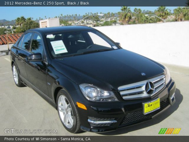 2012 Mercedes-Benz C 250 Sport in Black