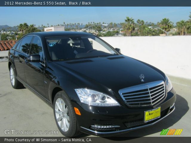2012 Mercedes-Benz S 550 Sedan in Black