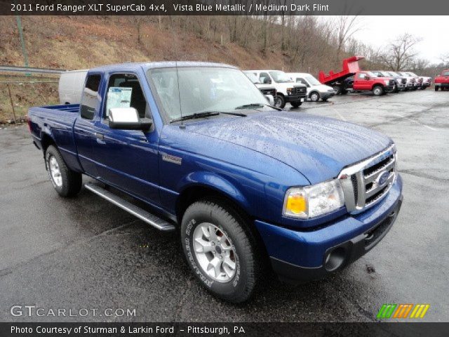 2011 Ford Ranger XLT SuperCab 4x4 in Vista Blue Metallic