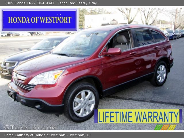 2009 Honda CR-V EX-L 4WD in Tango Red Pearl