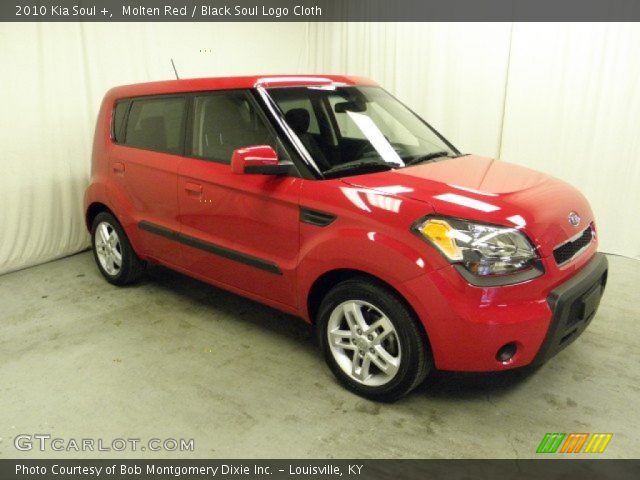 2010 Kia Soul + in Molten Red