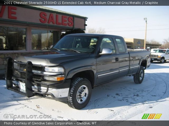 2001 Chevrolet Silverado 2500HD LS Extended Cab 4x4 in Medium Charcoal Gray Metallic