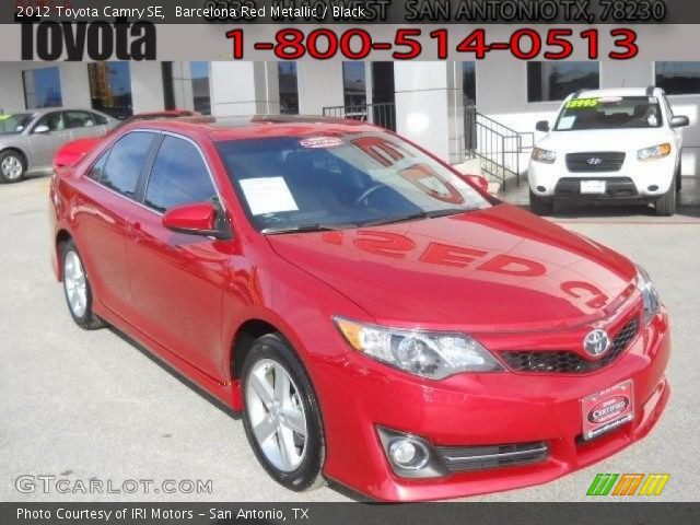 2012 Toyota Camry SE in Barcelona Red Metallic