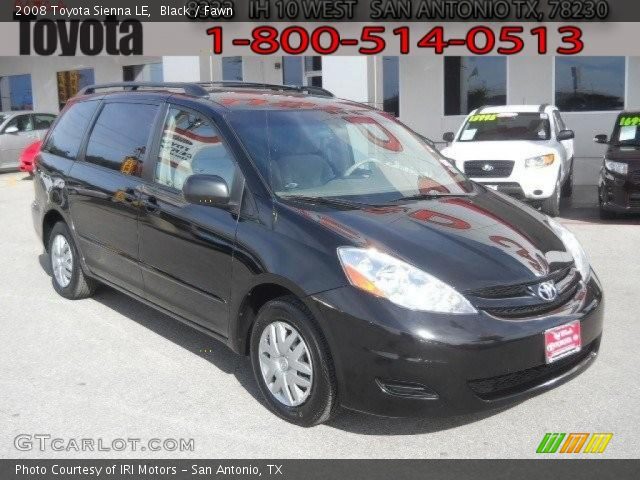 2008 Toyota Sienna LE in Black