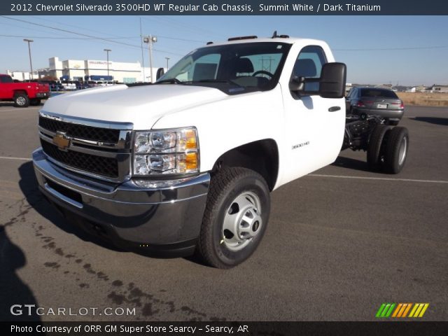 2012 Chevrolet Silverado 3500HD WT Regular Cab Chassis in Summit White