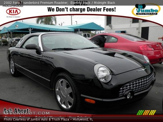 2002 Ford Thunderbird Premium Roadster in Evening Black