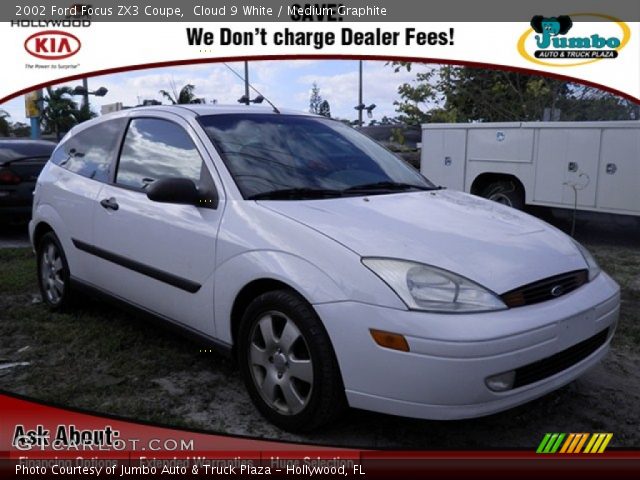 2002 Ford Focus ZX3 Coupe in Cloud 9 White