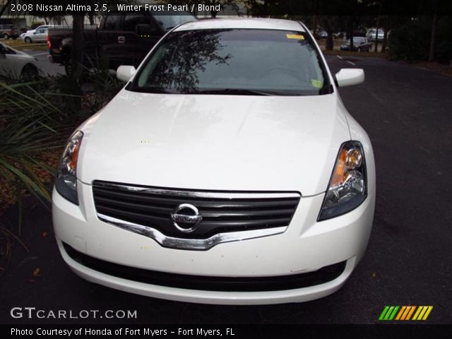 2008 Nissan Altima 2.5 in Winter Frost Pearl