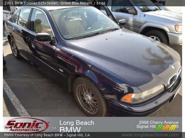 2001 BMW 5 Series 525i Sedan in Orient Blue Metallic