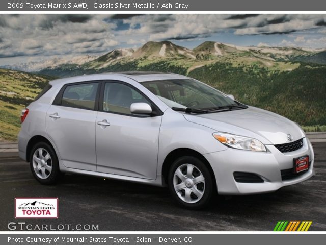 2009 Toyota Matrix S AWD in Classic Silver Metallic